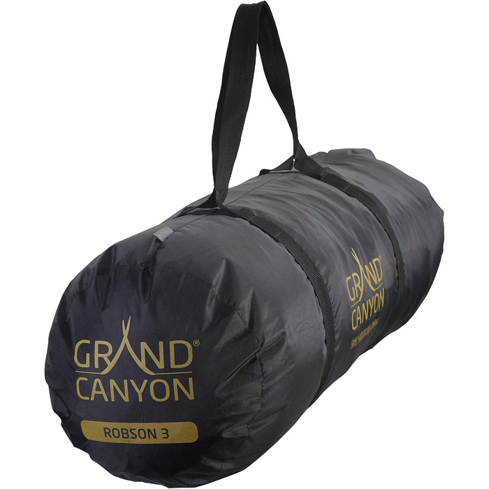 Намет GRAND CANYON Robson 3: Туристичний намет для 3 осіб, водонепроникний, з тамбуром та 2 входами