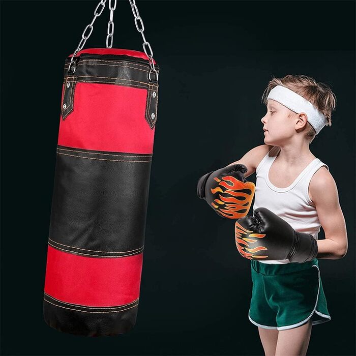 Боксерські рукавички для дітей 3-12 років, 6 oz, червоні. Боксерські рукавички для спарингу, PU, 6 oz