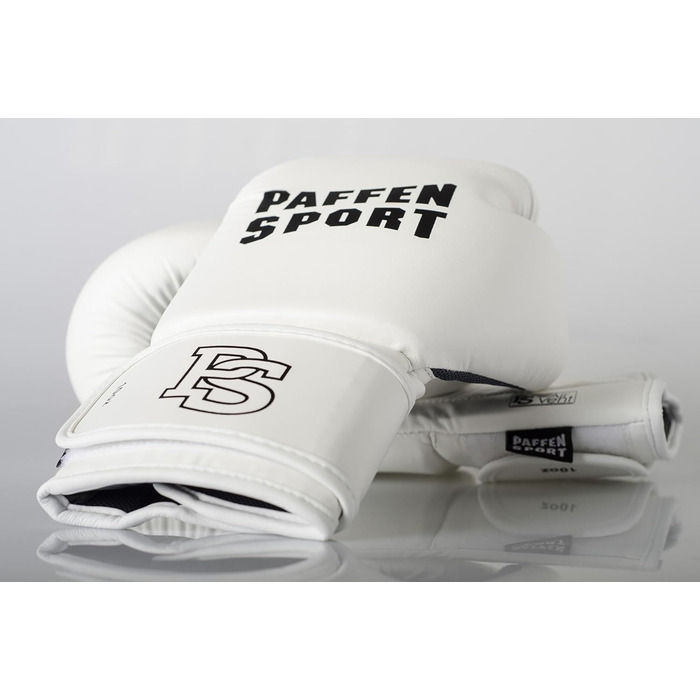 Боксерські рукавички Paffen Sport FIT з дихаючою сіткою на долоні для тренувань з боксу, кікбоксингу, муай-тай, K1 та інших єдиноборств, білі, 12oz