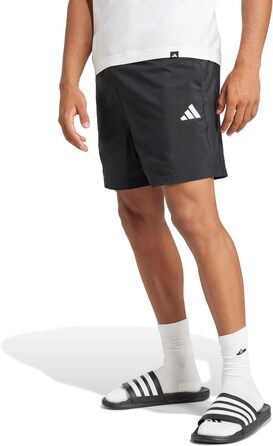 Чоловічі спортивні шорти adidas Essentials Small Logo Chelsea L, чорні з білим логотипом