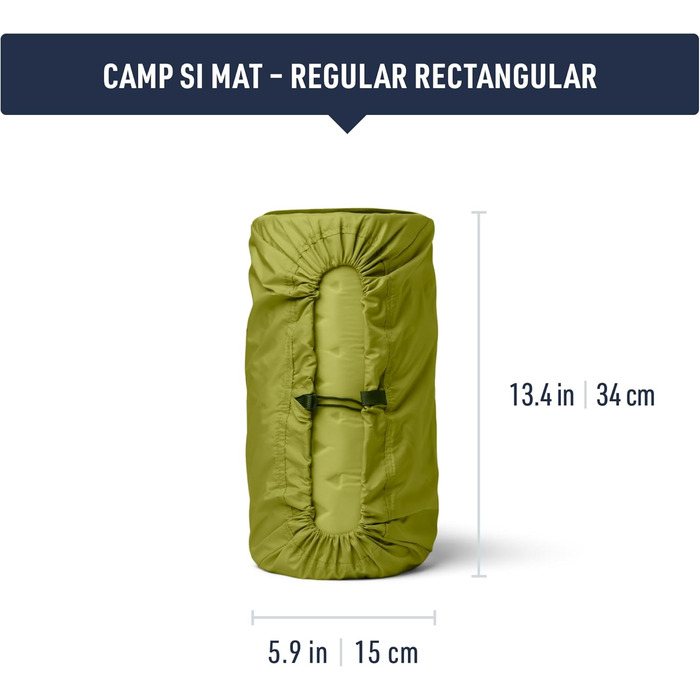 Каремат самонадувний Sea to Summit Camp для кемпінгу та хайкінгу 183x65x3.8 см