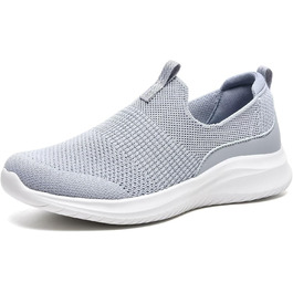 Жіночі кросівки для ходьби та тенісу TIOSEBON, сірі, дихаючі, зручні, slip-on