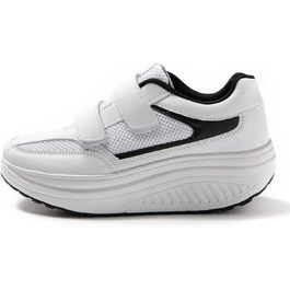 Жіночі кросівки JOMIX на липучці: спортивні, з платформою, для бігу, зручні, з антиковзкою підошвою, для фітнесу, тренувань та активного відпочинку (38 EU, білий)