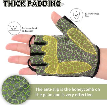 Рукавички для велосипеда чоловічі літні напівпальцеві MTB, рукавички для гірського велосипеда/шосе, рукавички для велосипеда для чоловіків та жінок, дихаючі, з антиковзаючим покриттям та амортизацією, білі (XL, Оливковий)