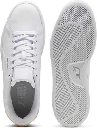 Кросівки PUMA Smash 3.0 L унісекс (білий/рожевий/сріблястий), розмір 45 EU