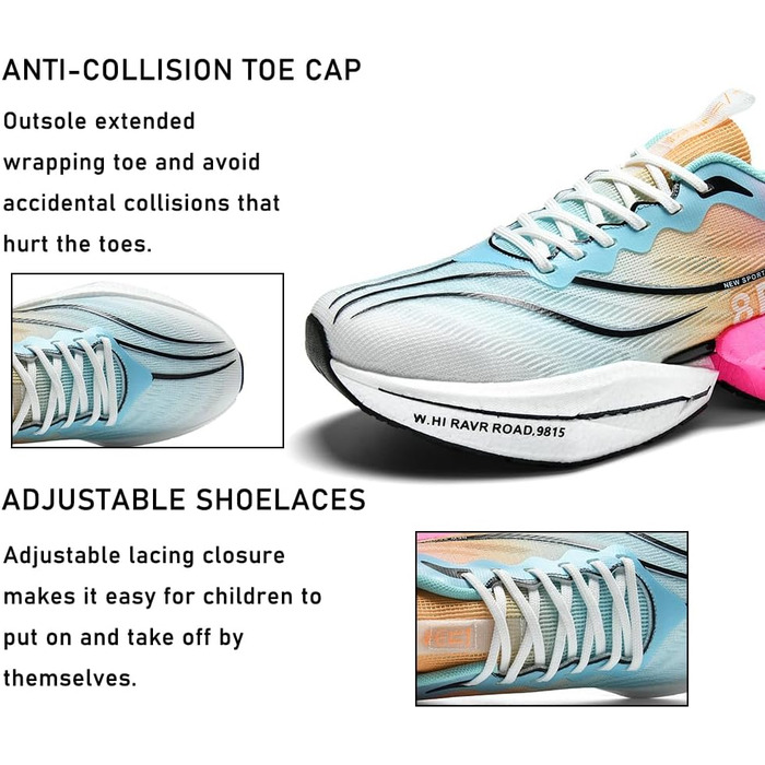 Дитячі кросівки для дівчаток, бігові та для ходьби, спортивні, дихаючі, легкі, для активного відпочинку, чорні, розмір 36, 38/38.5 EU, Рожевий