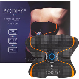 Bodify® EMS тренажер для стимуляції м'язів преса – електростимулятор для тренування преса, нарощування м'язів живота для чоловіків і жінок, оригінал
