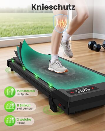 Бігова доріжка для дому HomeFitnessCode з нахилом та електроприводом - Walking Pad 1-8 км/год