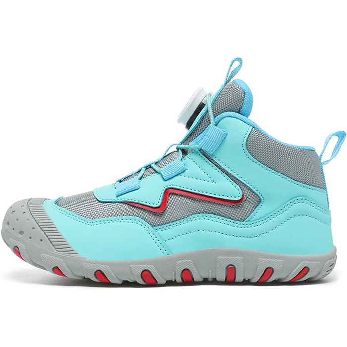 Дитячі баскетбольні кросівки Kinder Swivel Buckle: зручні трекінгові черевики для дівчаток та хлопчиків, водонепроникні, дихаючі, з антиковзкою підошвою (32 EU, блакитні)
