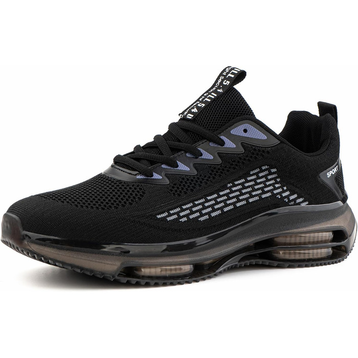 Чоловічі кросівки Hitmars з повітряною подушкою, розмір 39-48 (сітка, чорний колір, 46 EU)