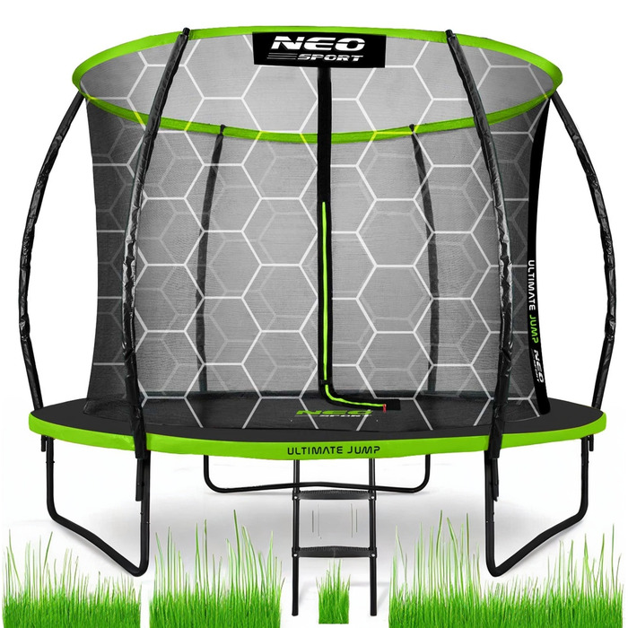 Садовий батут Neo-Sport 8ft/252см з внутрішньою захисною сіткою