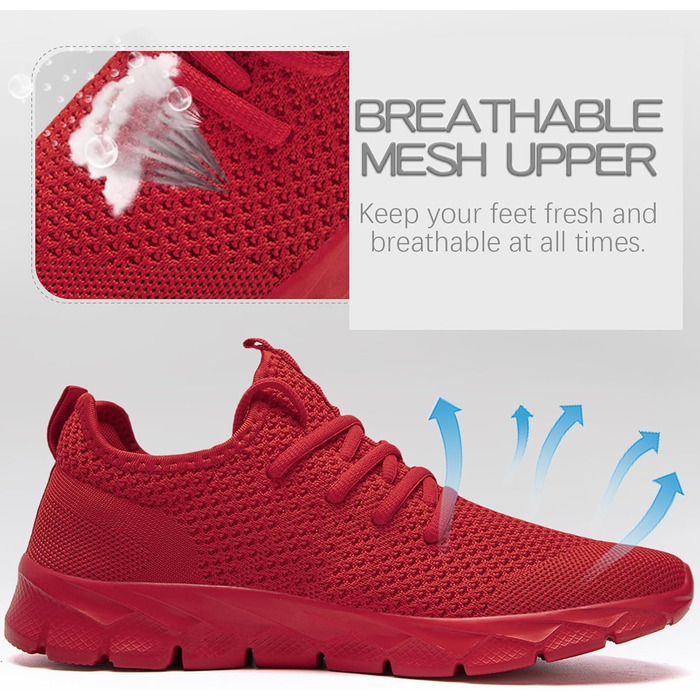 Кросівки для бігу ZGPWZWL для чоловіків, спортивні, легкі літні (41 EU, червоні)