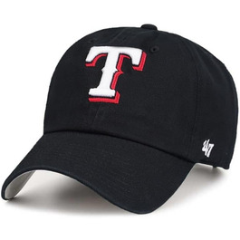 Кепка бейсболка MLB Texas Rangers чорно-біла, регульована, для дорослих