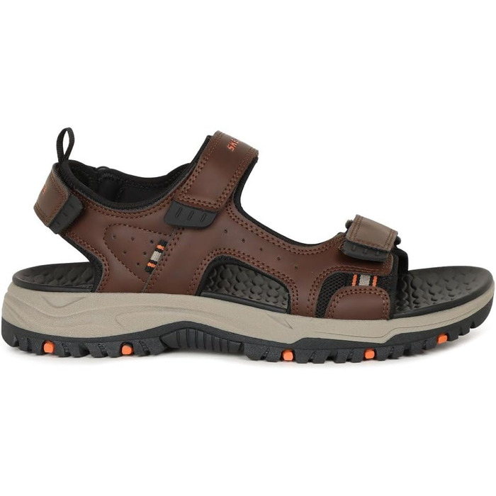 Чоловічі сандалі Skechers Prewitt Rigdon - коричнево-чорні, синтетика (48.5 EU)