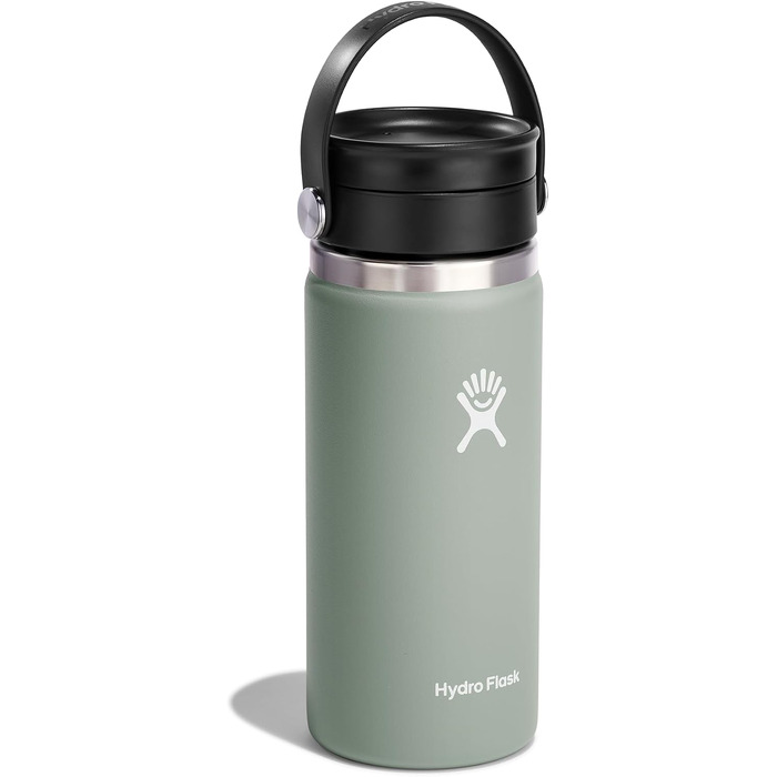 Термос Hydro Flask 473 мл з вакуумною ізоляцією зі сталі нержавіюючої, герметична кришка Flex Sip, для кави та напоїв, колір Agave