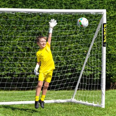 Ворота для футболу FORZA 2,4 x 1,8 м - міцні, для гри в будь-яку погоду, з можливістю придбання цілі та сумки