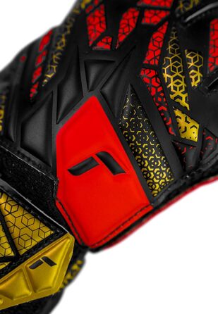 Воротарські рукавички Reusch Attrakt Solid Junior - дитячі, для футболу, чорно-золоті, розмір 7