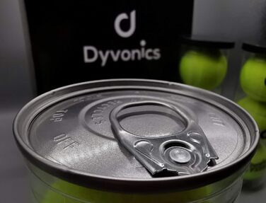 Падельні м'ячі Dyvonics, жовті, 9 шт. (3 туби по 3 м'ячі)