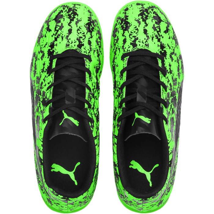 Дитячі футбольні бутси PUMA ONE 19.4 IT Jr Green Gecko Black Gray (32 EU)