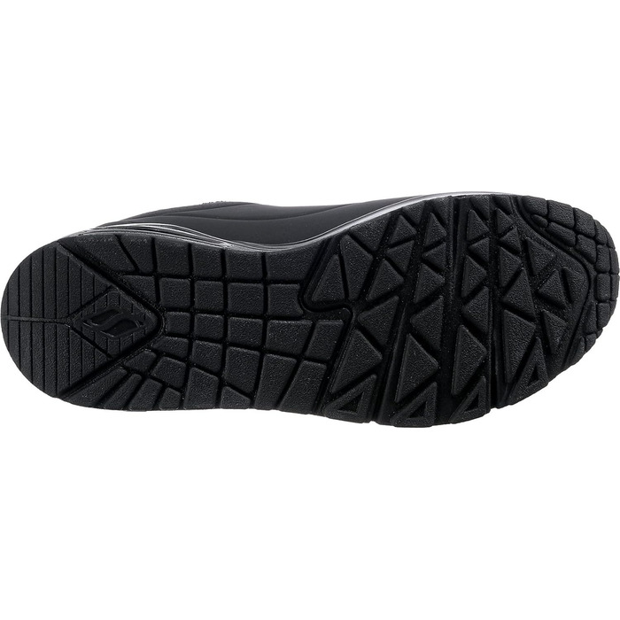 Кросівки жіночі Skechers UNO 2 - Floating Love, чорно-багатокольорові, 38 EU, з принтом серця Durabuck