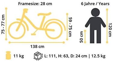 Дитячий гірський велосипед BIKESTAR 20 дюймів, алюмінієвий, 7-ступінчаста Shimano, дискові гальма, амортизаційна вилка, для дітей 6-9 років