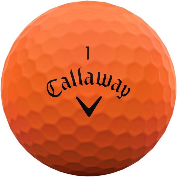 Гольф м'яч Callaway Supersoft 2025, білий (помаранчевий)