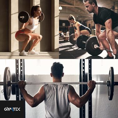 Штанга Gymtek 150 см, Ø 27 мм, гартована сталь, для фітнесу та силових тренувань, гантельна та штангова, зіркові замки
