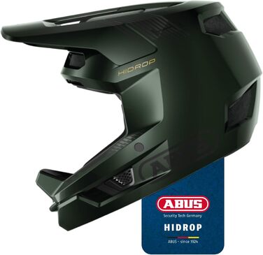 ABUS HiDrop – захисний фулфейс шолом для даунхілу, ендуро, байкпарку, сертифікований ASTM, ABS-оболонка, для дорослих і підлітків, MTB