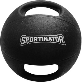 Медичний м'яч SPORTINATOR з ручками, 5 кг, для силових і функціональних тренувань