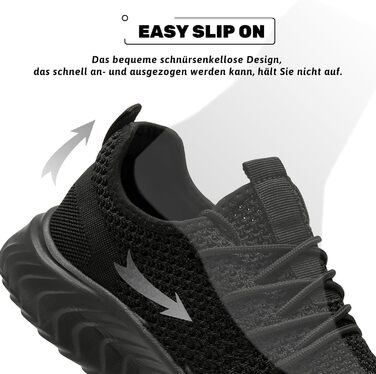 Чоловічі кросівки для бігу QIJGS: стильні та зручні для занять спортом та повсякденного носіння. Розмір 44 EU, колір чорний