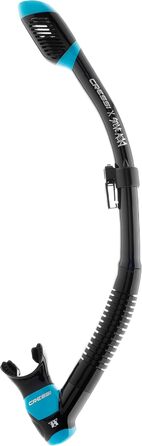 Маска та трубка Cressi x Steve Aoki HiroQuest Limited Edition - F-Dual, Supernova Dry, чорний/бірюзовий, Spectra лінзи