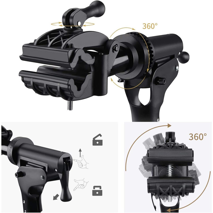 Підставка для збирання велосипеда CXWXC - професійна, з підсікачем для інструментів та магнітним відсіком, поворотна та складна, до 30 кг, чорна