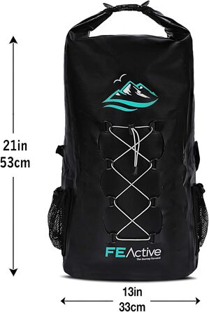 FE Active 30L Водонепроникний Рюкзак Dry Bag для Outdoor та водних активностей. Зручні лямки, сітчасті кишені.