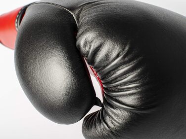Боксерські рукавички Paffen Sport Allround ECO для тренувань і спарингів, 14 унцій, чорні/червоні, для боксу, кікбоксингу, муай-тай