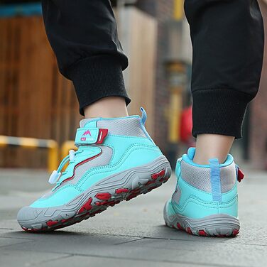 Дитячі трекінгові черевики Wanderschuhe: водонепроникні, зручні, для активного відпочинку (30 EU, небесно-блакитний)