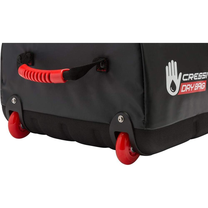 Сумка Cressi Tuna Bag 120 л, водонепроникна, чорно-червона, з колесами або без, унісекс для дорослих