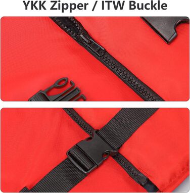 Спасальний жилет Leader International для дорослих, червоний, 30-50кг, для водних видів спорту, плаваючий, 50N