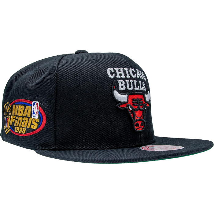 Кепка Mitchell & Ness NBA Top Spot Snapback Chicago Bulls, чорний колір, універсальний розмір