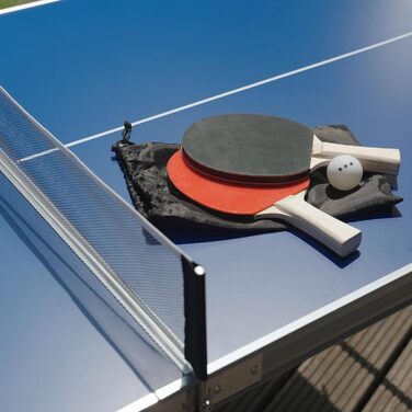 Стіл для пінг-понгу складний Fabula для дітей та підлітків, Indoor & Outdoor, розмір midi, 165x84x72 см, FASports з сіткою, ракетками, м'ячем