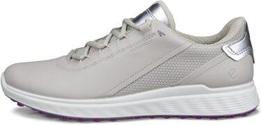 Жіноче кеди ECCO S Casual Lace Waterproof для гольфу, білий (37 EU, Gravel Silver Metallic)