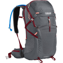 Гідратаційний рюкзак CAMELBAK Fourteener 30 для дорослих, унісекс, 30 л, сірий/червоний