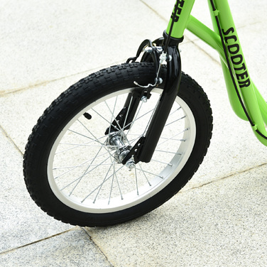 Дитячий самокат HOMCOM, Kick Scooter, Міський самокат, Kickscooter, Самокат Kids, Кікборд з пневматичними шинами, Ручне гальмо, Самокат Kids, від 5 років| Аосом
