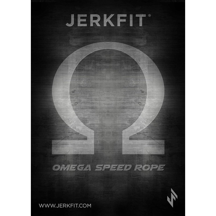Скакалка JerkFit Omega Speed Ultra Fast, синя на чорному