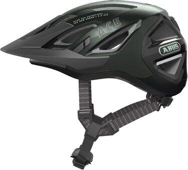 Велошолом ABUS Urban-I 3.0 ACE з LED підсвіткою, магнітною застібкою, подовженим козирком, для жінок і чоловіків