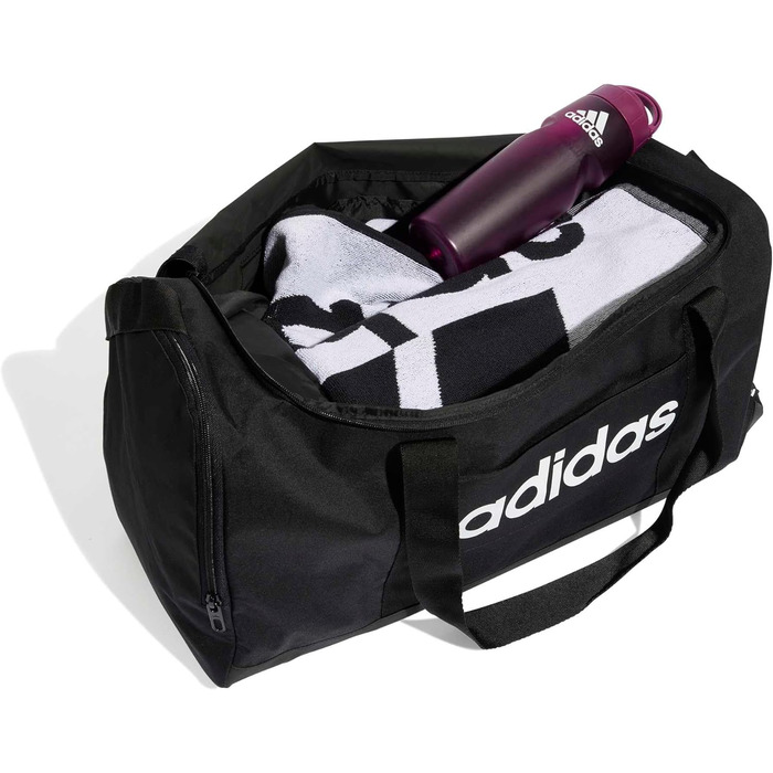 Спортивна сумка Adidas Unisex Essential Linear Duffelbag Medium (Розмір M, Колір: Чорний/Білий)