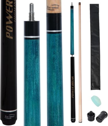 Більярдний кий Ray Speed Heavy Hitter Jump Break, 3 частини, 14 мм наконечник Phenol, 567-625 г, синій