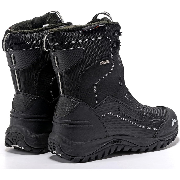 Чоловічі зимові чоботи Winter, з підкладкою з хутра, теплі, водонепроникні, розмір 44 EU, чорний колір