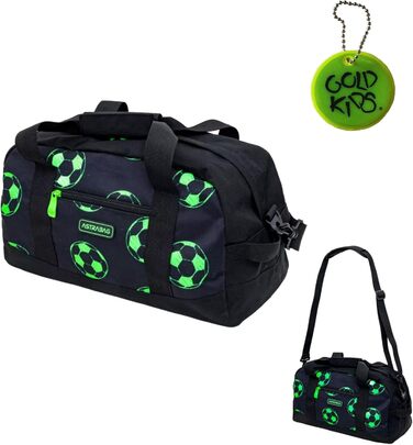 Спортивна сумка Goldkids для дітей (дівчаток та хлопчиків) з мотивом футболу, 40x22x20 см