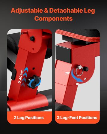 Лавка для жиму VEVOR (544 кг) для тренувань всього тіла, регульована лавка для пресу, силові тренування вдома, складана