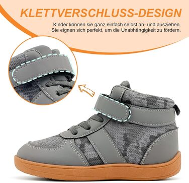Дитячі трекінгові черевики Kinder: зручні та надійні для активного відпочинку (сірий, 32 EU)